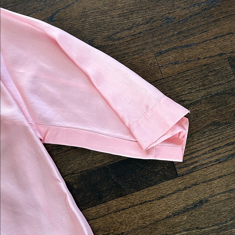 Sigrid Olsen Women’s Soft Pink Button-Up Blouse Size 2X - Picture 7 of 8